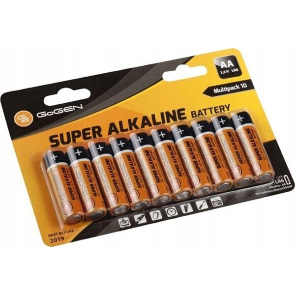 GoGEN Baterie alkaliczne AA Gogen - LR06 10szt 11715979 8592417052021