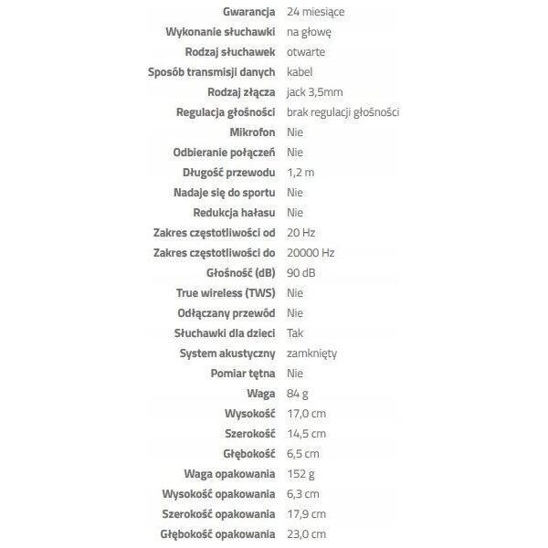 Słuchawki GoGEN Słuchawki dla dzieci GoGEN MAXIPES - MAXISLECHYG 11715993 8592417060422