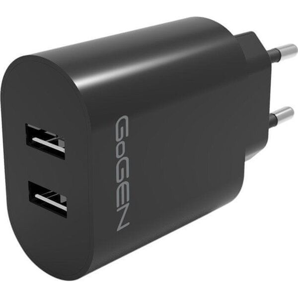 Ładowarka GoGEN Ładowarka siec. 2x USB-A 24W 4,8A GoGEN - ACH206B 11716001 8590393299522