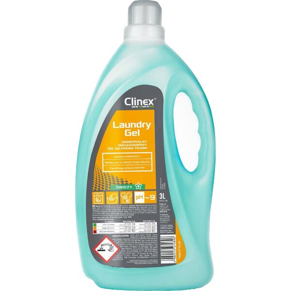 Clinex Profesjonalny żel do prania CLINEX LAUNDRY GEL, FRESH, 3l 11716172 5907513270898