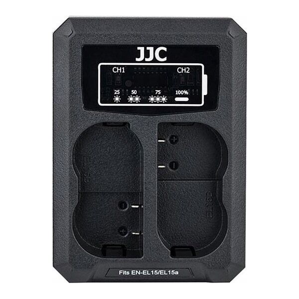 Ładowarka do aparatu JJC Ładowarka Dwukanałowa Podwójna Usb Do Nikon En-el15 / En-el15a / En-el15b 11730560 6950291562661