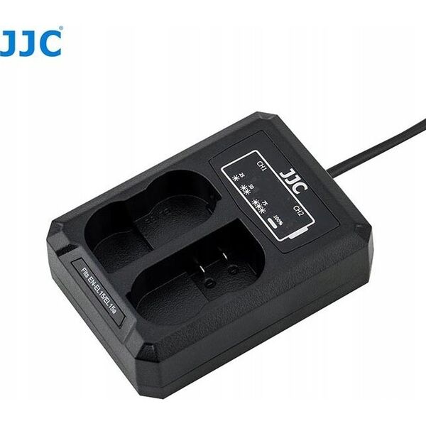 Ładowarka do aparatu JJC Ładowarka Dwukanałowa Podwójna Usb Do Nikon En-el15 / En-el15a / En-el15b 11730560 6950291562661