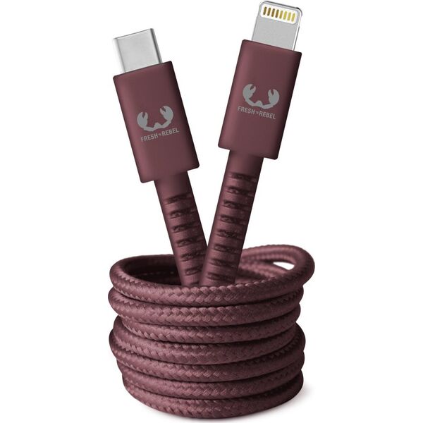 Kabel USB Fresh n Rebel USB-C - Lightning 2 m Brązowy (002149940000) 11739268 8720249803171