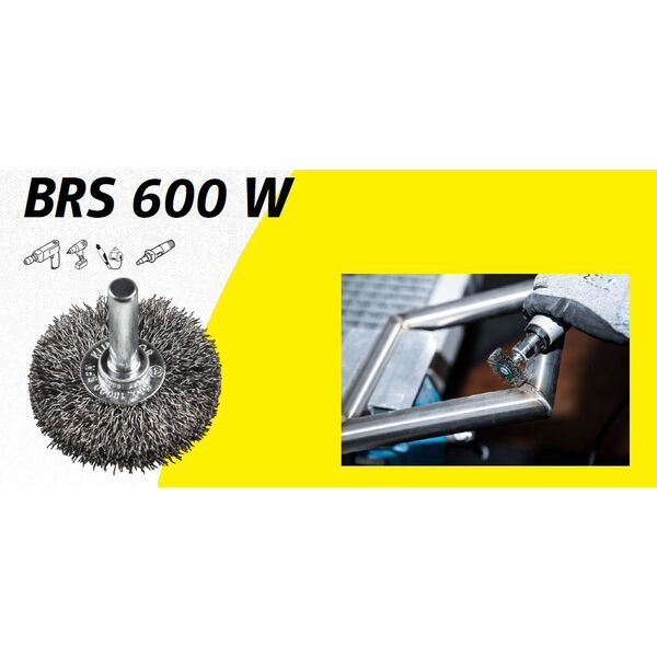 Klingspor K.SZCZOTKA TARCZOWA 60mm TRZPIEŃ BRS600W DRUT FALISTY NIERDZEWNY 11740330 4014855450671