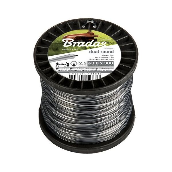 Bradas ŻYŁKA TNĄCA RIPPER DUAL 2,0*100m/OKRĄGŁA SZPULA 11740413 5907544423911