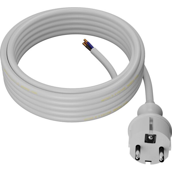 AWTools AWTOOLS PRZEWÓD Z WTYCZKĄ 2m 2x1,5 BIAŁY H05VV-F 11740532 5903678610265