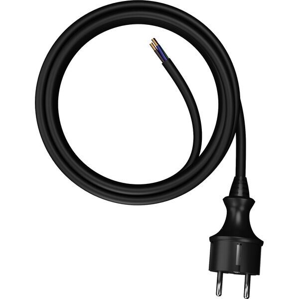AWTools AWTOOLS PRZEWÓD Z WTYCZKĄ 2m 3x1,5 CZARNY H05VV-F 11740537 5903678610326