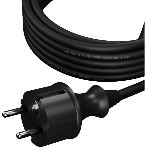 AWTools AWTOOLS PRZEWÓD Z WTYCZKĄ 2m 3x1,5 CZARNY H05VV-F 11740537 5903678610326