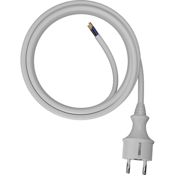 AWTools AWTOOLS PRZEWÓD Z WTYCZKĄ 3m 2x1,5 BIAŁY H05VV-F 11740540 5903678610333
