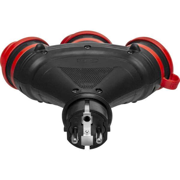 AWTools AWTOOLS ROZGAŁĘŹNIK EXTREME POTRÓJNY Z KLAPKAMI IP54 16A 11741013 5903678610470