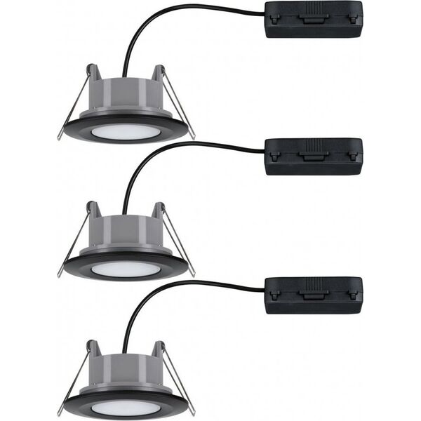 Paulmann HomeSpa Zestaw Calla IP65 3-st regulacja regulacja temp LED czarna (PL93096) - Paulmann 11743792 4000870930960
