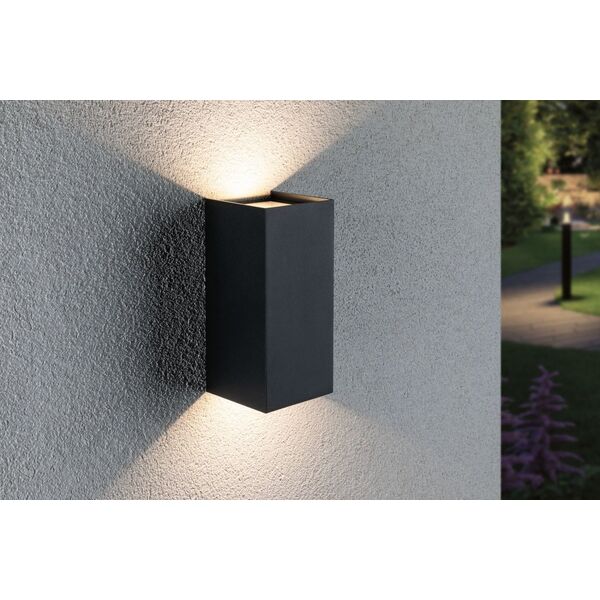 Kinkiet Paulmann Oprawa elewacyjna Flame IP44 2x6W 230V Antracyt 11757680 4000870943250