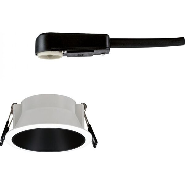 Paulmann Oprawa wbudowana Cole GU10 max. 10W biały / czarny mat 11757702 4000870933947