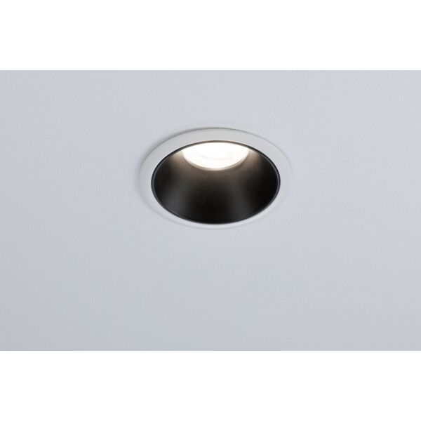 Paulmann Oprawa wbudowana Cole GU10 max. 10W biały / czarny mat 11757702 4000870933947