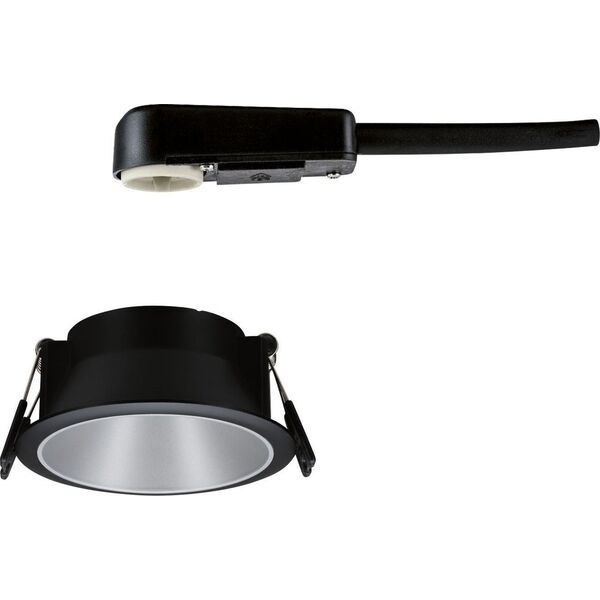 Paulmann Oprawa wbudowana Cole GU10 max. 10W czarny / srebrny mat 11757706 4000870933978