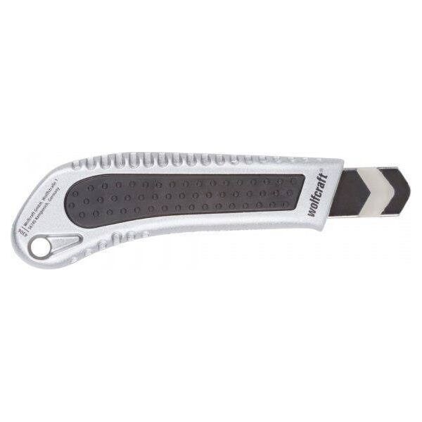Wolfcraft Nóż z ostrzem 18 mm pro-sharp, metalowy, Wolfcraft 11757767 4006885430600