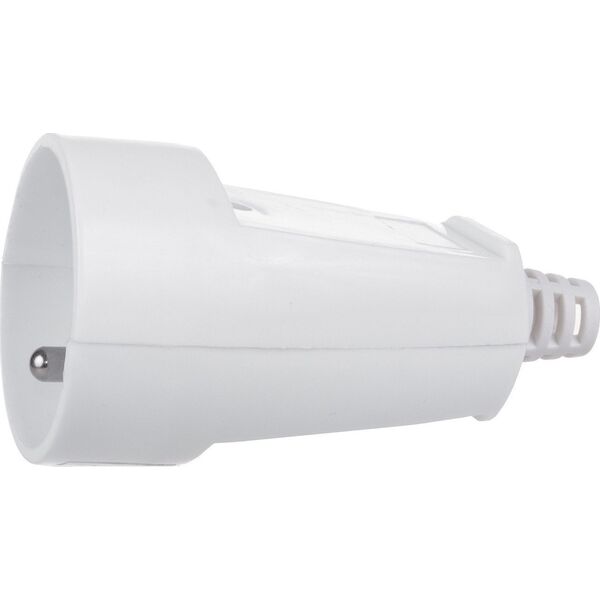 Maclean Gniazdo proste 230V na kabel z uziemieniem Maclean, typ E (francuski), 16A, 250V białe, MCE331 11820877 5902211126935
