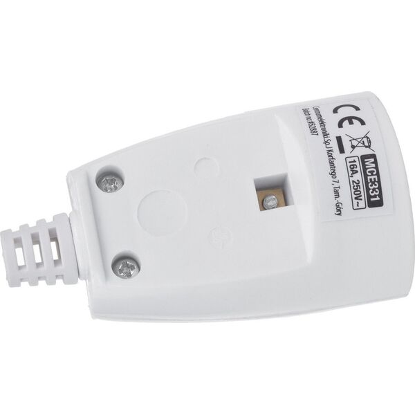 Maclean Gniazdo proste 230V na kabel z uziemieniem Maclean, typ E (francuski), 16A, 250V białe, MCE331 11820877 5902211126935