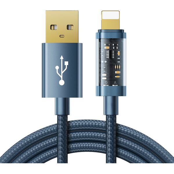 Kabel USB Joyroom USB-A - Lightning 1.2 m Niebieski (6941237196446) 11833791 6941237196446