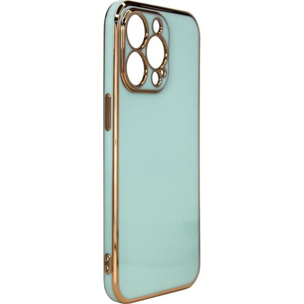 Hurtel Lighting Color Case etui do Xiaomi Redmi Note 11 żelowy pokrowiec ze złotą ramką miętowy 11833849 9145576253229