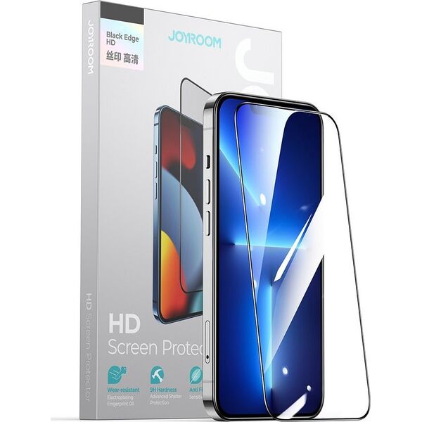 Joyroom Joyroom Knight 2,5D TG szkło hartowane do iPhone 14 Plus na cały ekran z ramką przezroczysty (JR-H03) 11834553 6956116717049