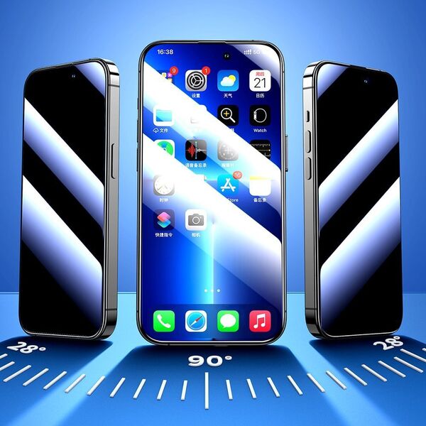 Joyroom Joyroom Knight 2,5D Privacy TG szkło hartowane do iPhone 14 Plus z filtrem Anti-Spy na cały ekran z ramką przezroczysty (JR-P03) 11834567 6956116716967
