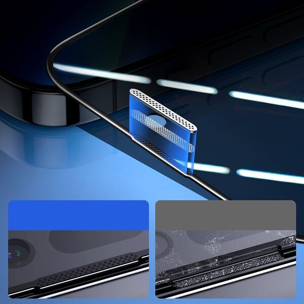 Joyroom Joyroom Knight 2,5D Privacy TG szkło hartowane do iPhone 14 Plus z filtrem Anti-Spy na cały ekran z ramką przezroczysty (JR-P03) 11834567 6956116716967