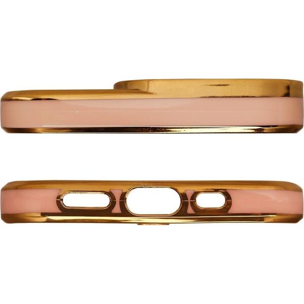 Hurtel Fashion Case etui do Xiaomi Redmi Note 11 Pro żelowy pokrowiec ze złotą ramką złoty 11835283 9145576252543