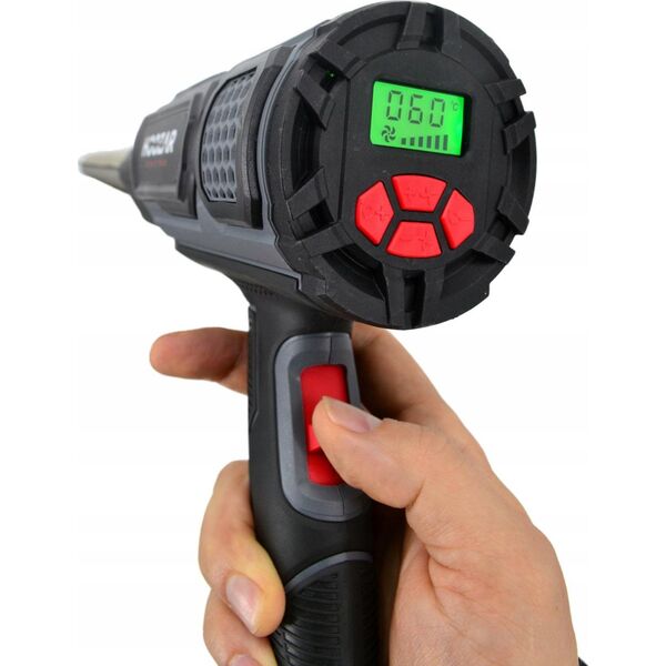 Opalarka Hoozar HOOZAR OPALARKA 2000W Z REGULACJĄ I AKCESORIAMI WYŚWIETLACZ LCD 11865039 5903678611200