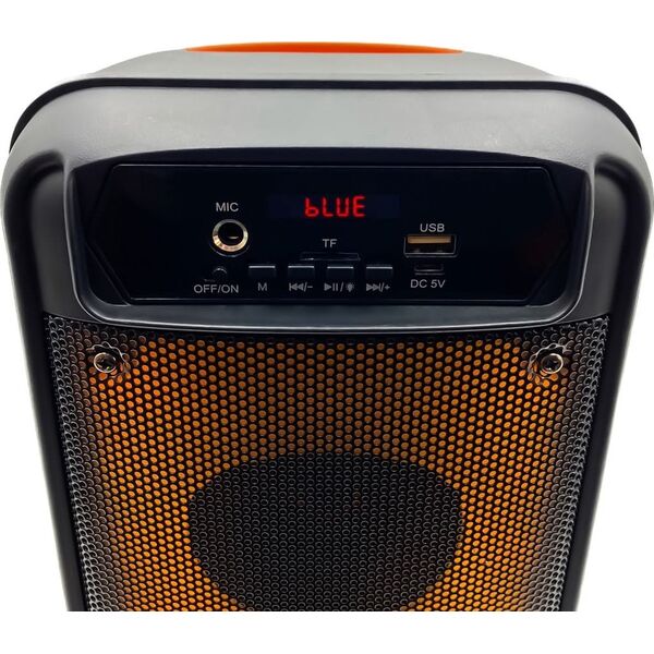 Głośnik Media-Tech FLAMEBOX UP - Głośnik Bluetooth 5.0 z radiem FM i odtwarzaczem MP3, 600W PMPO, iluminacja typu FLAME 11865199 5906453131771
