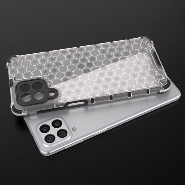 Hurtel Honeycomb etui pancerny pokrowiec z żelową ramką Samsung Galaxy M53 5G przezroczysty 11866019 9145576257180