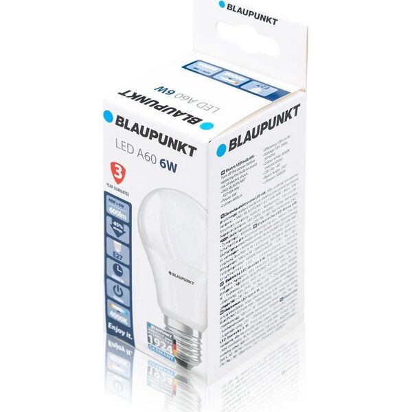 Blaupunkt Blaupunkt Żarówka LED E27 6W barwa naturalna 11868704 5907622673382
