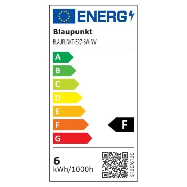 Blaupunkt Blaupunkt Żarówka LED E27 6W barwa naturalna 11868704 5907622673382