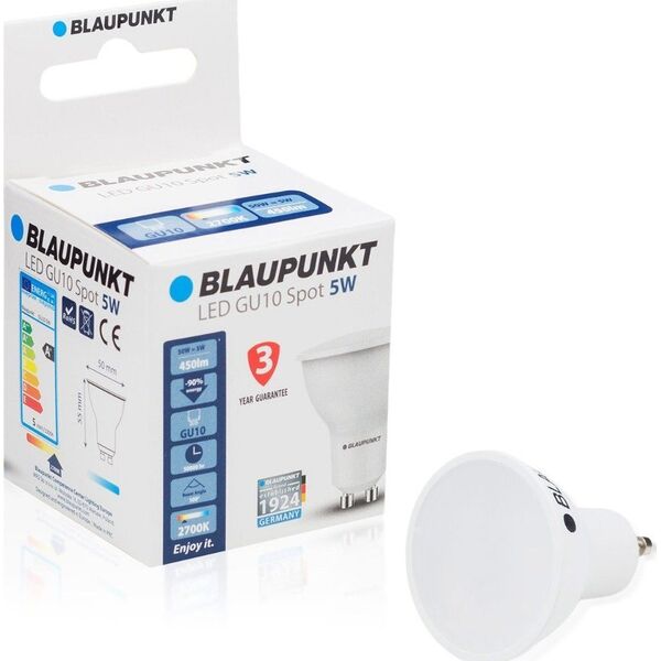 Blaupunkt Blaupunkt Żarówka LED GU10 5W barwa naturalna 11868707 5907622671494