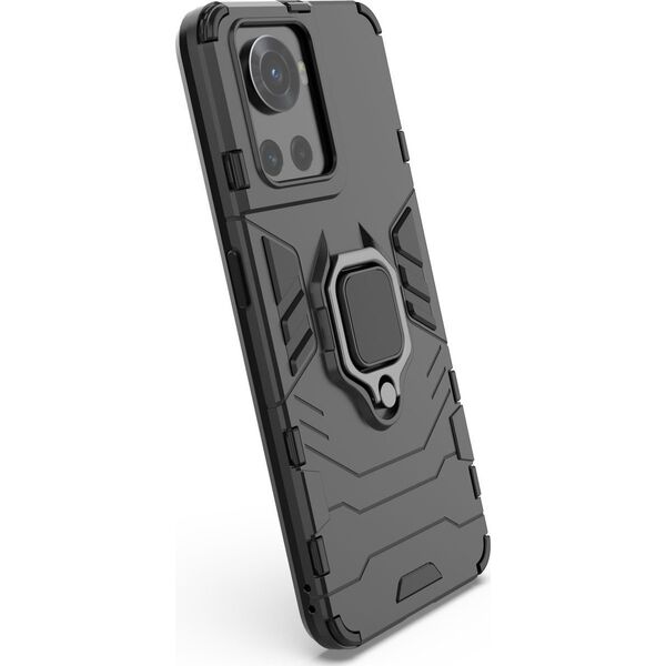 Hurtel Ring Armor pancerne hybrydowe etui pokrowiec + magnetyczny uchwyt OnePlus Ace czarny 11872968 9145576257067