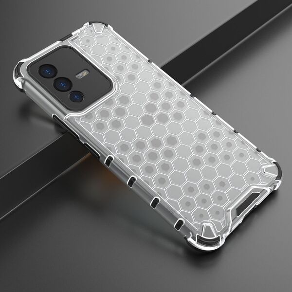 Hurtel Honeycomb etui pancerny pokrowiec z żelową ramką Vivo V23 5G przezroczysty 11873505 9145576257296