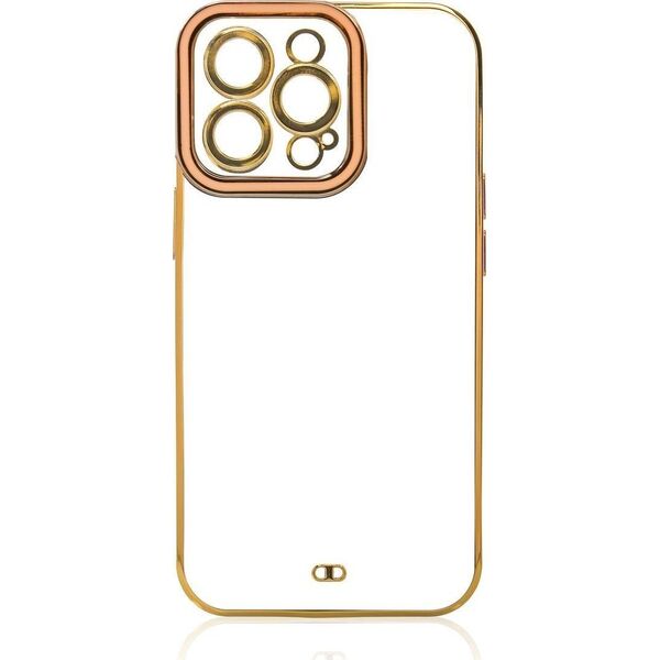 Hurtel Fashion Case etui do Samsung Galaxy A12 5G żelowy pokrowiec ze złotą ramką złoty 11873585 9145576252291