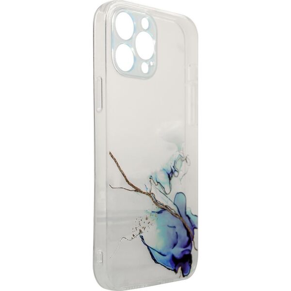Hurtel Marble Case etui do iPhone 12 Pro żelowy pokrowiec marmur niebieski 11873601 5907769310836