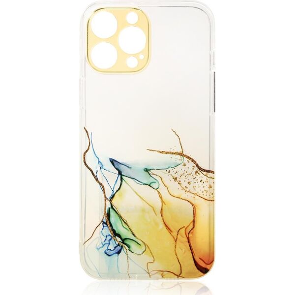 Hurtel Marble Case etui do iPhone 12 Pro żelowy pokrowiec marmur pomarańczowy 11873604 9145576251447
