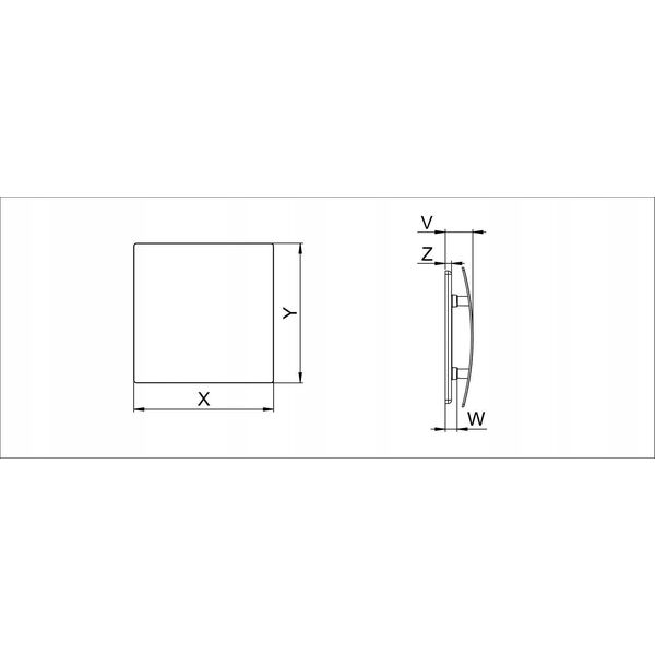 AWENTA Panel dekoracyjny do korpusu wentylatora Escudo fi125 do malowania Awenta PEDM125 11877932 5905033318571