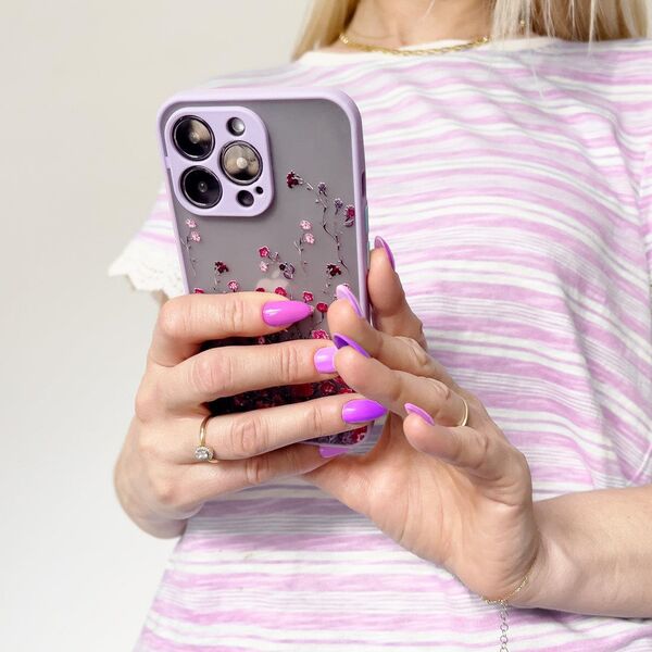 Hurtel Design Case Etui Iphone 12 Pro Max W Kwiaty Jasnoniebieski 11888470 9145576253731