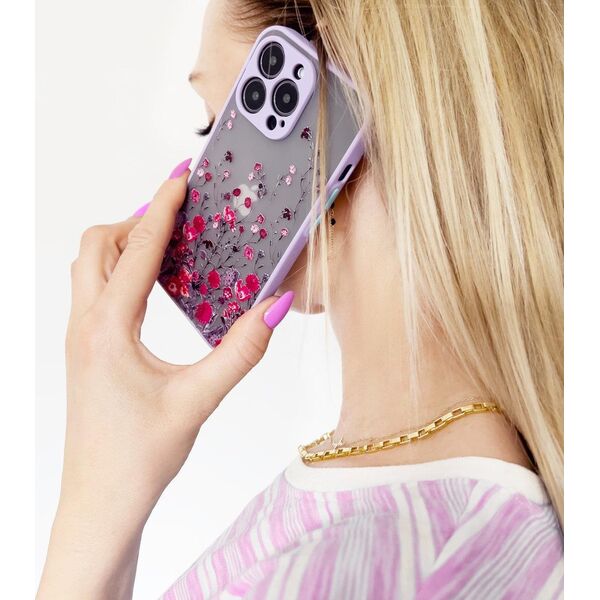 Hurtel Design Case Etui Iphone 12 Pro Max W Kwiaty Jasnoniebieski 11888470 9145576253731