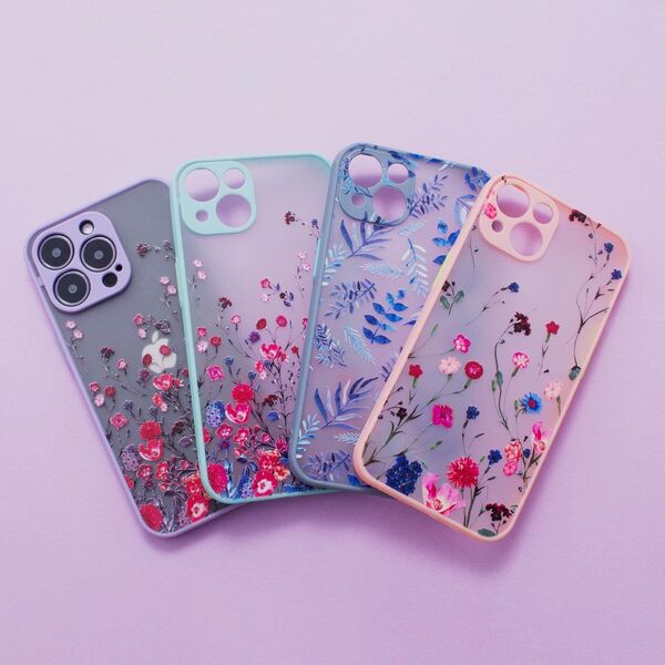 Hurtel Design Case Etui Iphone 12 Pro Max W Kwiaty Jasnoniebieski 11888470 9145576253731