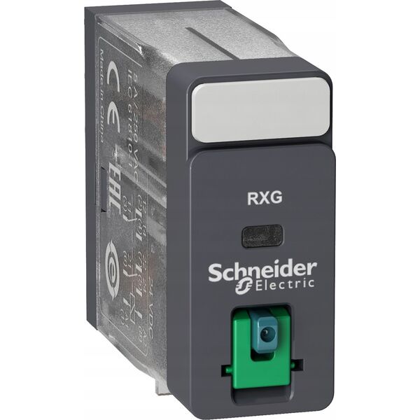 Schneider Przekaźnik interfejsowy z przyciskiem test 24VDC 5A 2c/o RXG21BD 11889469 3606480689062