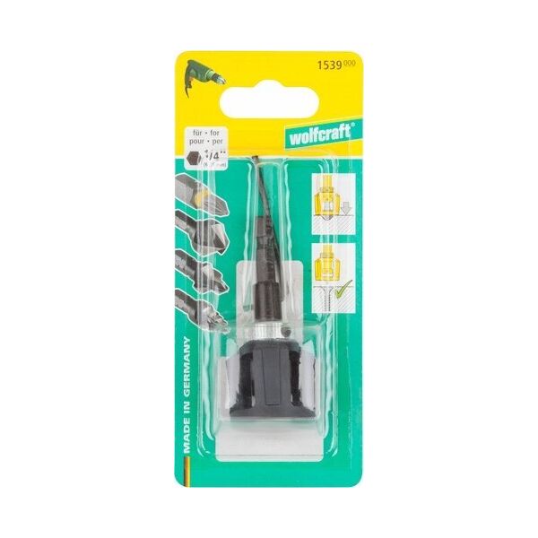 Wolfcraft Uchwyt końcówek z regulowanym ogranicznikiem głębokości. Wolfcraft 11901183 4006885153905