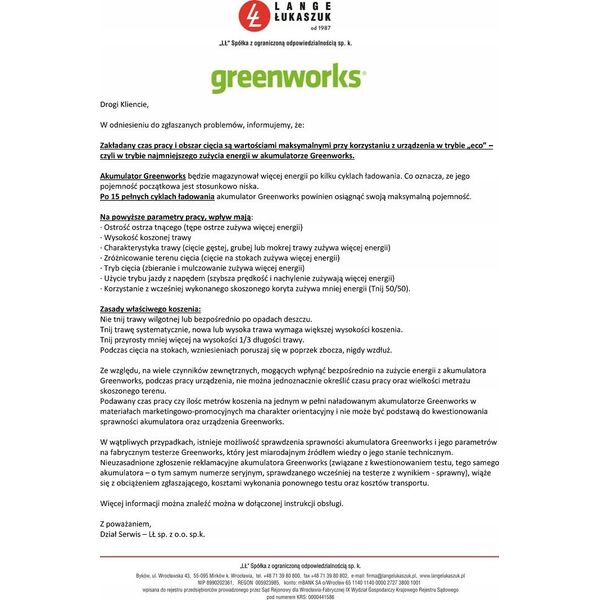 Greenworks 24V Akumulator 4 Ah Greenworks G24B4WP+ z USB 11901296 6952909074252