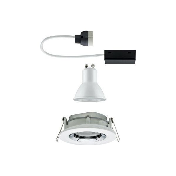 Paulmann Oprawa wbudowana Nova premium IP65 ruchoma LED 1x7W 230V GU10 51mm Biały/Aluminium 11901313 4000870929032
