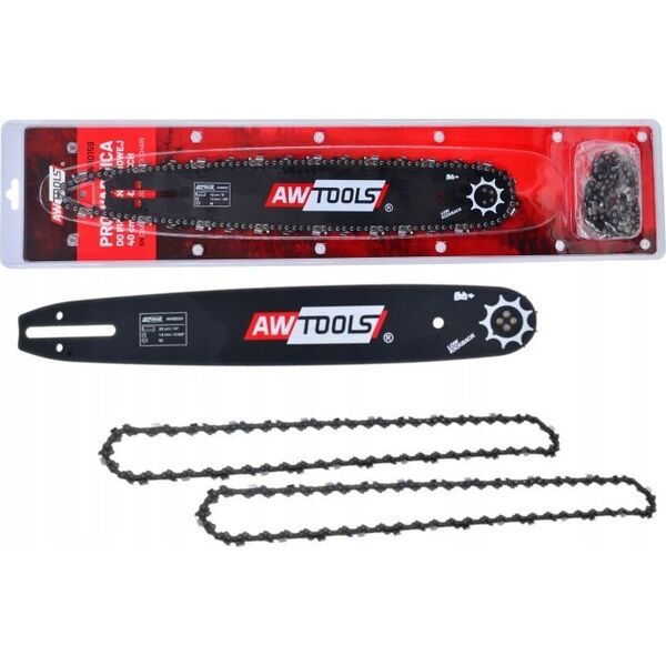 AWTools AWTOOLS PROWADNICA+2xŁAŃCUCH 40cm/56/3/8"/1,3 11922284 5903678611552
