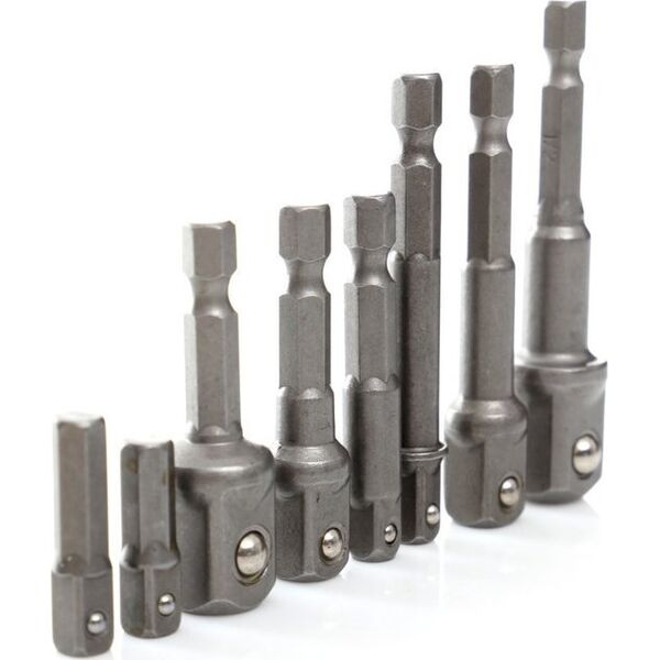 Silver SILVER KOMPLET ADAPTERÓW / UCHWYTÓW DO NASADEK 8szt. 1/2-3/8-1/4" 11922344 5907589364088