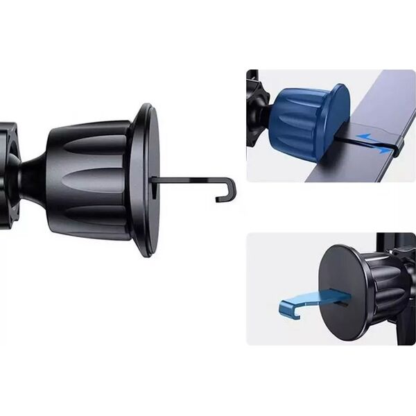 4kom.pl Uchwyt samochodowy N51 magnetyczny MagSafe do kratki Car Mount Black 11951130 9589046925801